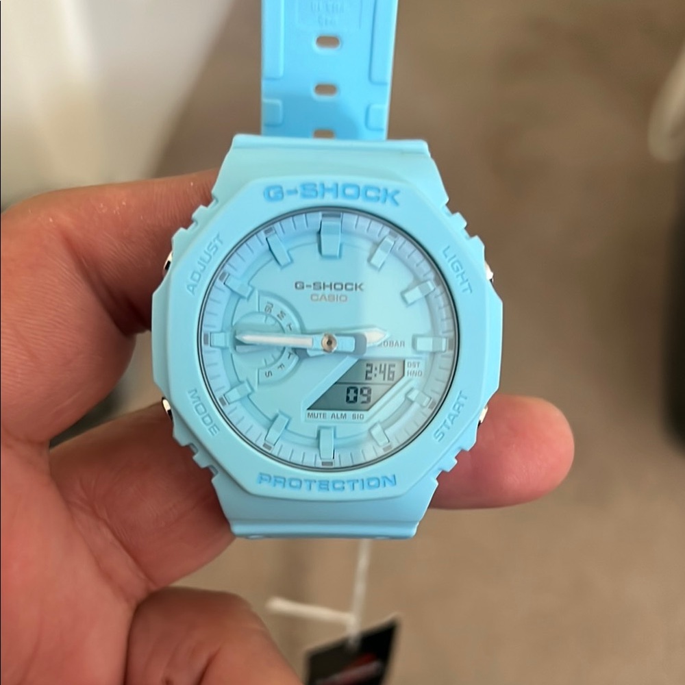 G-Shock Light Blue Smartwatch
